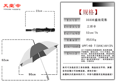 夏日遮阳新选择 天堂伞3333E盛放花影，时尚与功能的完美结合
